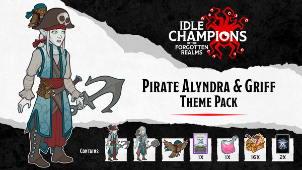скриншот Idle Champions - Pirate Alyndra & Griff Theme Pack 0