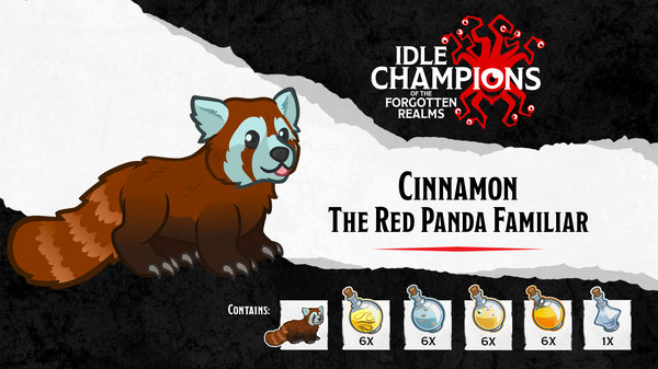 скриншот Idle Champions - Cinnamon the Red Panda Familiar Pack 0