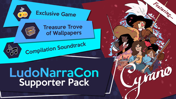 LudoNarraCon Supporter Pack featuring Cyrano-游戏相册