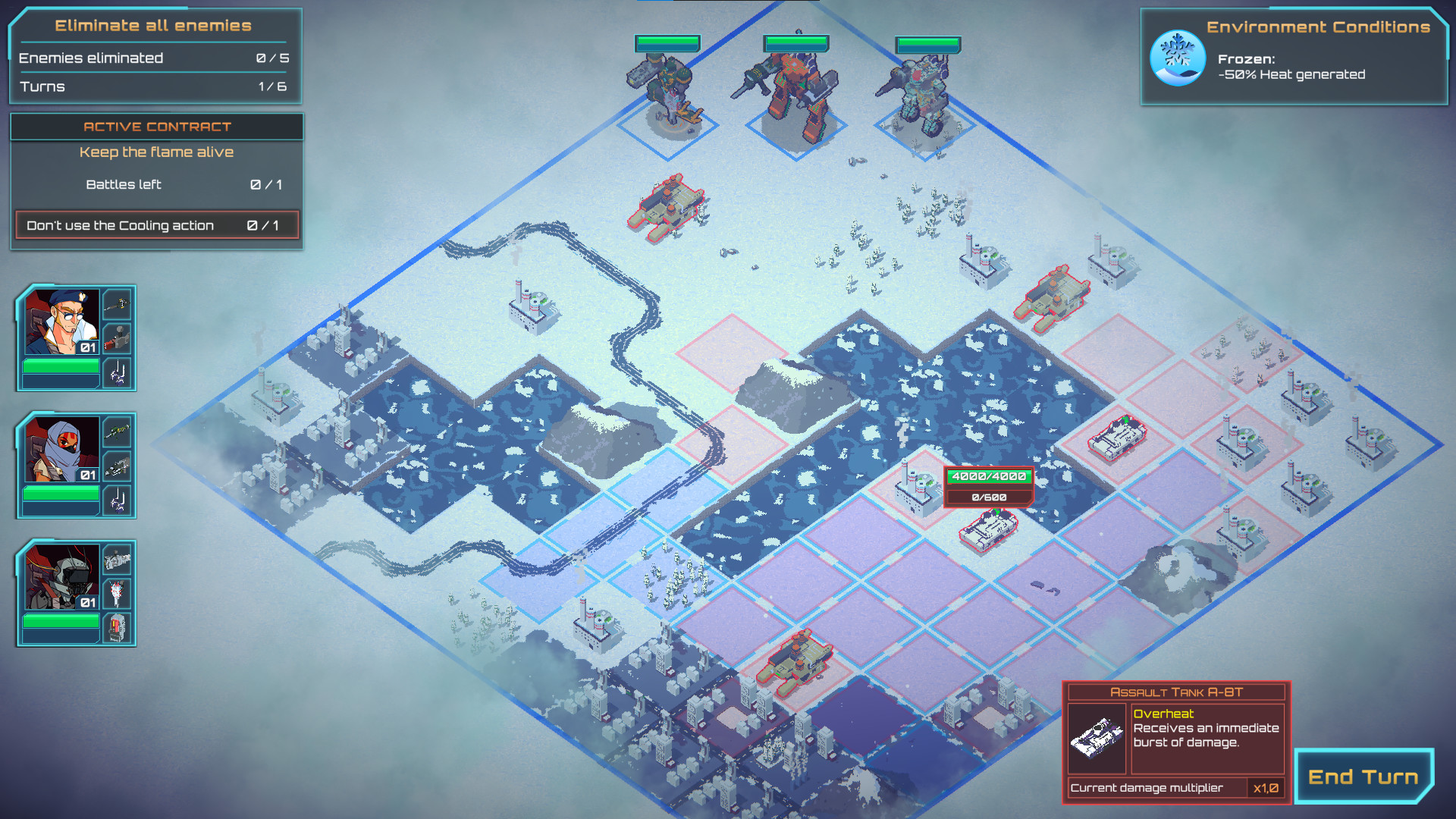 Ignited Steel: Mech Tactics screenshot 1