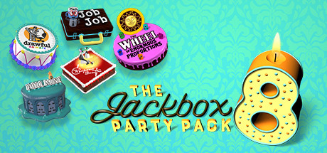 Steam header art for The Jackbox Party Pack 8