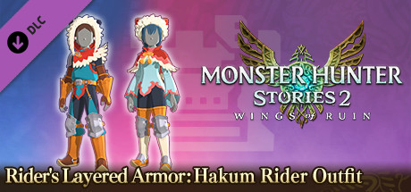 Monster Hunter Stories 2: Wings of Ruin - Rider's Layered Armor: Hakum Rider Outfit banner image