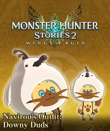 Monster Hunter Stories 2: Wings of Ruin - Navirou's Outfit: Downy Duds