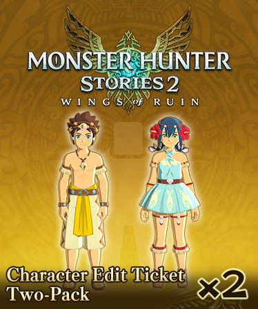 Monster Hunter Stories 2: Wings of Ruin - Character Edit Ticket Two-Pack