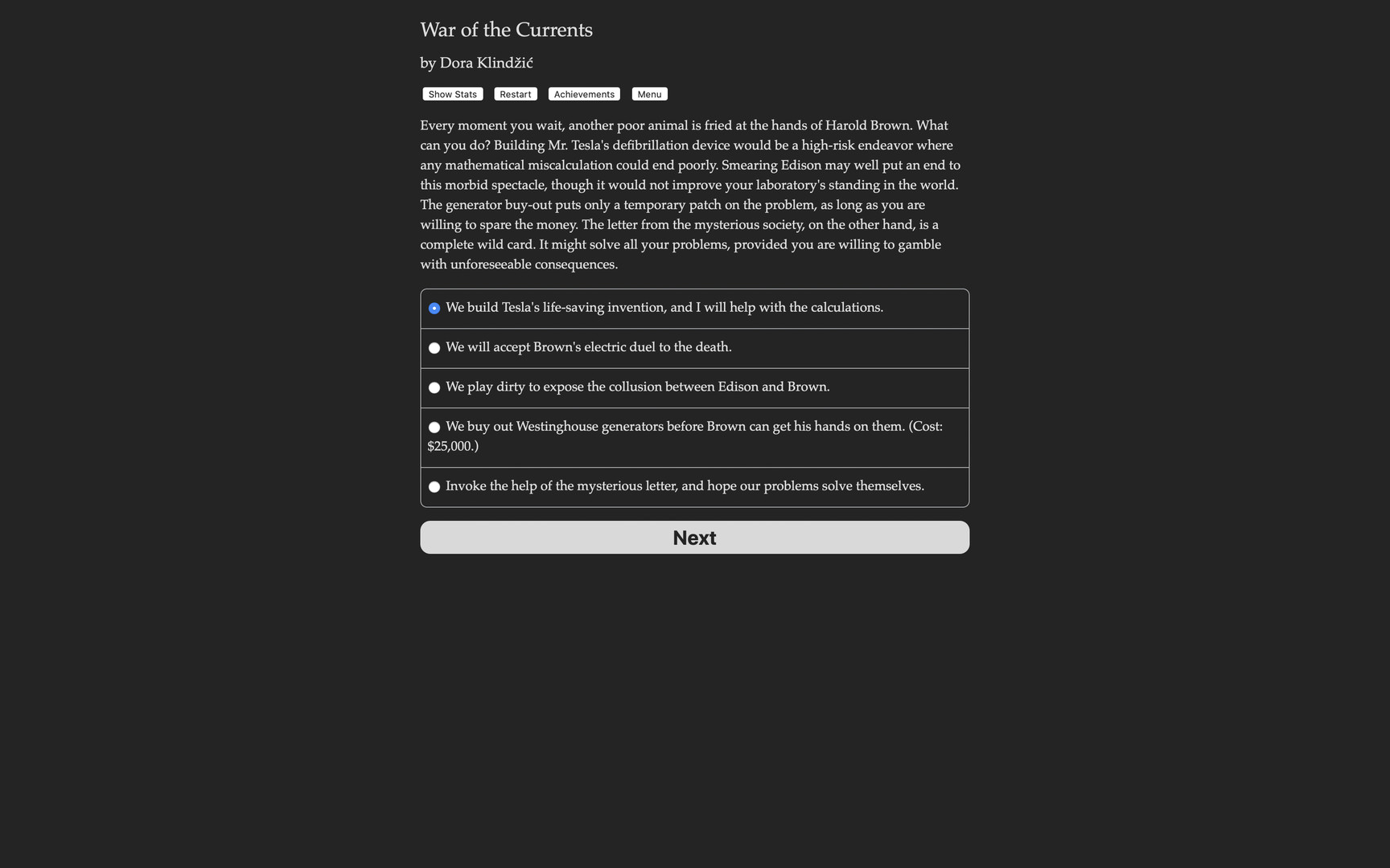 Nikola Tesla: War of the Currents Demo #4