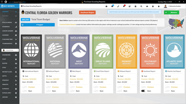 Скриншот из Draft Day Sports: College Basketball 2021