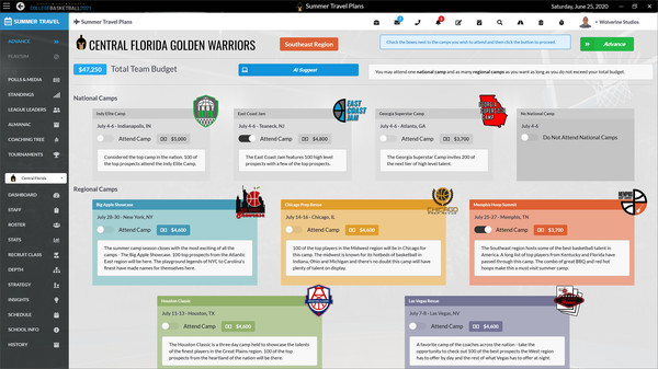 Скриншот из Draft Day Sports: College Basketball 2021