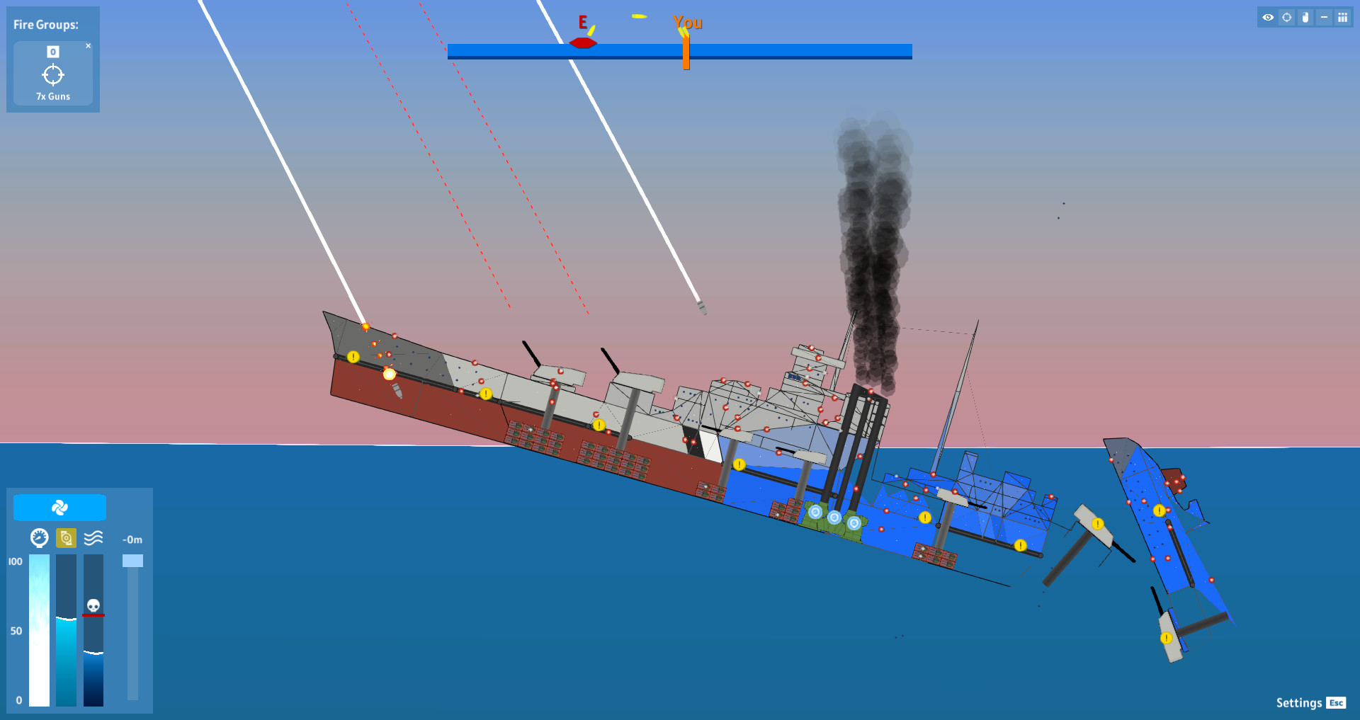 SHIPS OF WAR jogo online no