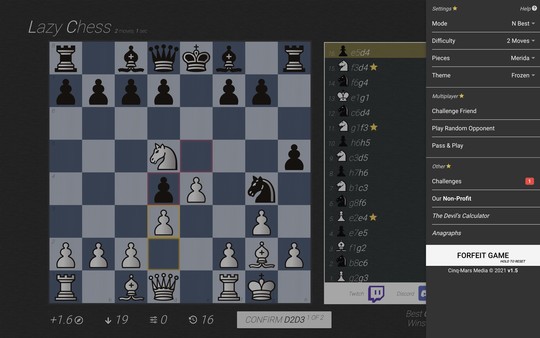 Скриншот из Lazy Chess