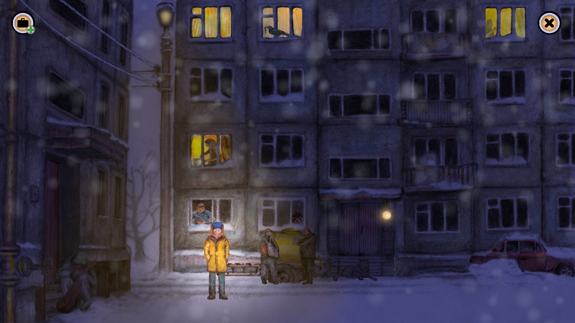 Alexey's Winter: Night adventure screenshot 1