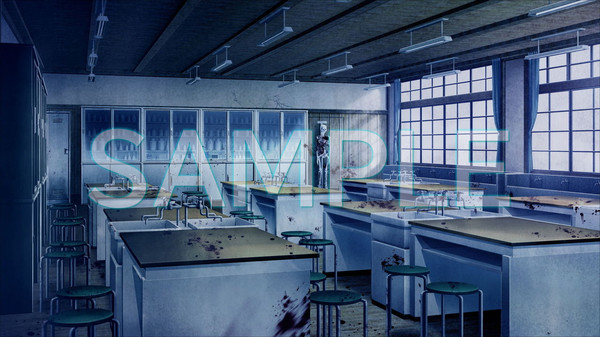 скриншот RPG Maker MV - Minikle's Background CG Material Collection Abandoned School  Horror part01 A 4