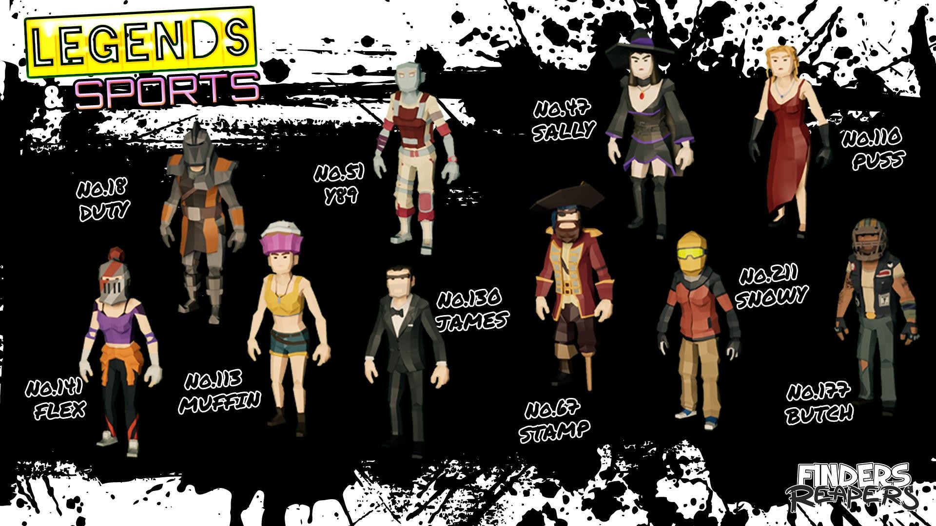 Finders Reapers - Legends & Sports Character Pack #3