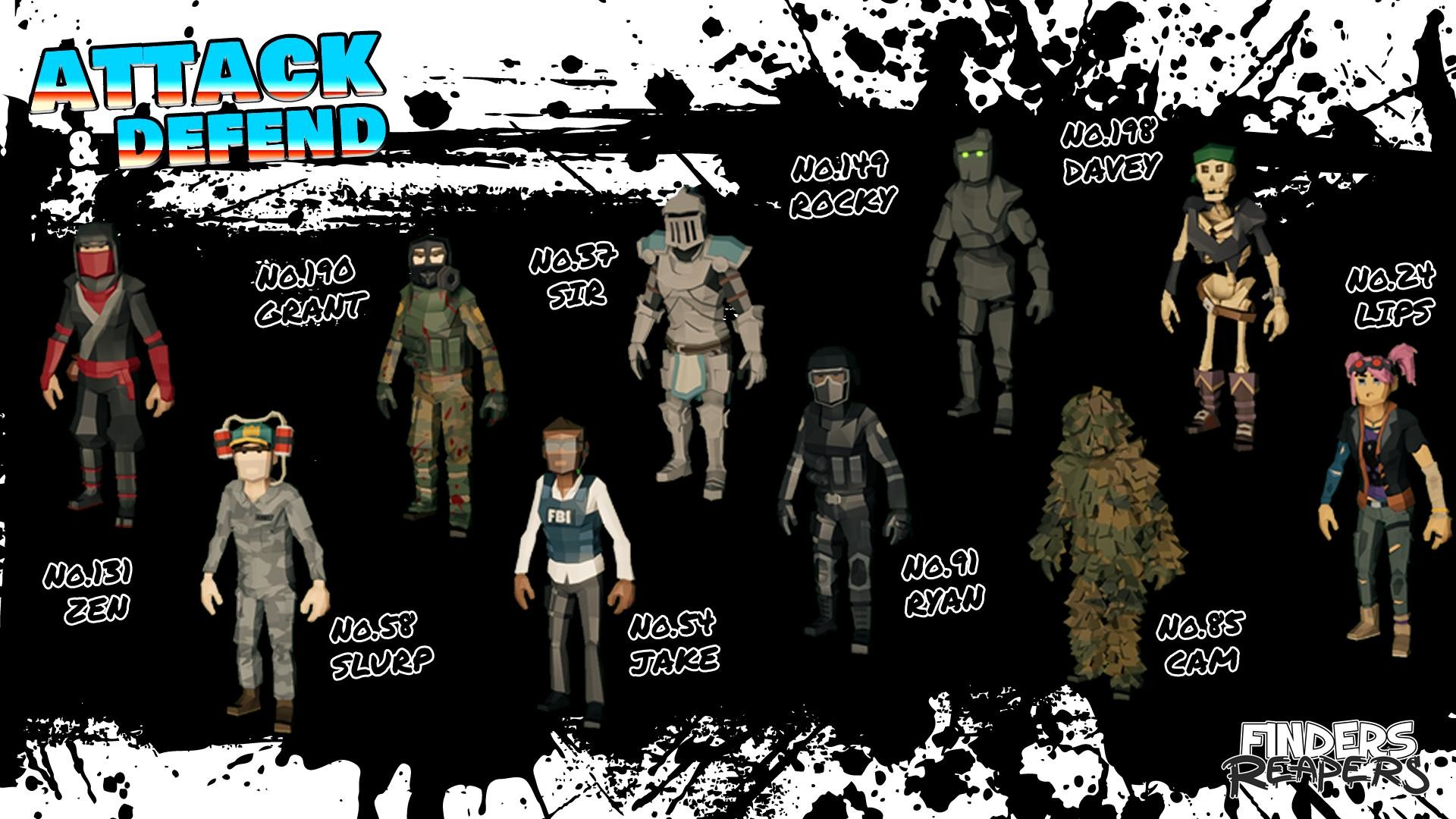 Finders Reapers - Attack & Defend Character Pack #3