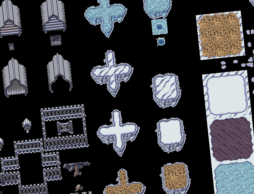 RPG Maker MV - Legends of Russia - Winter Village Tiles screenshot screenshot 5