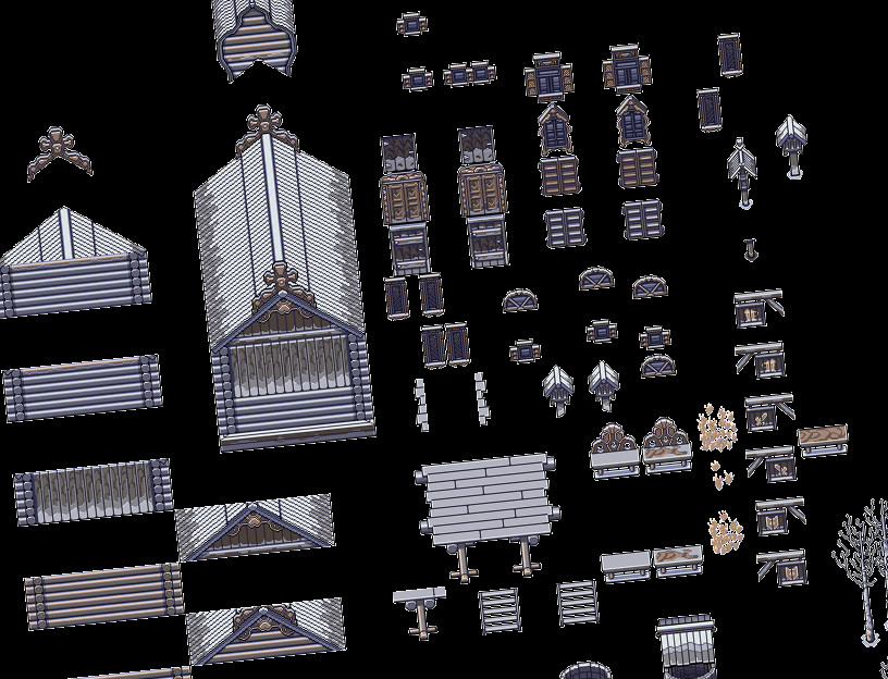 RPG Maker MZ - Legends of Russia - Winter Village Tiles screenshot screenshot 4