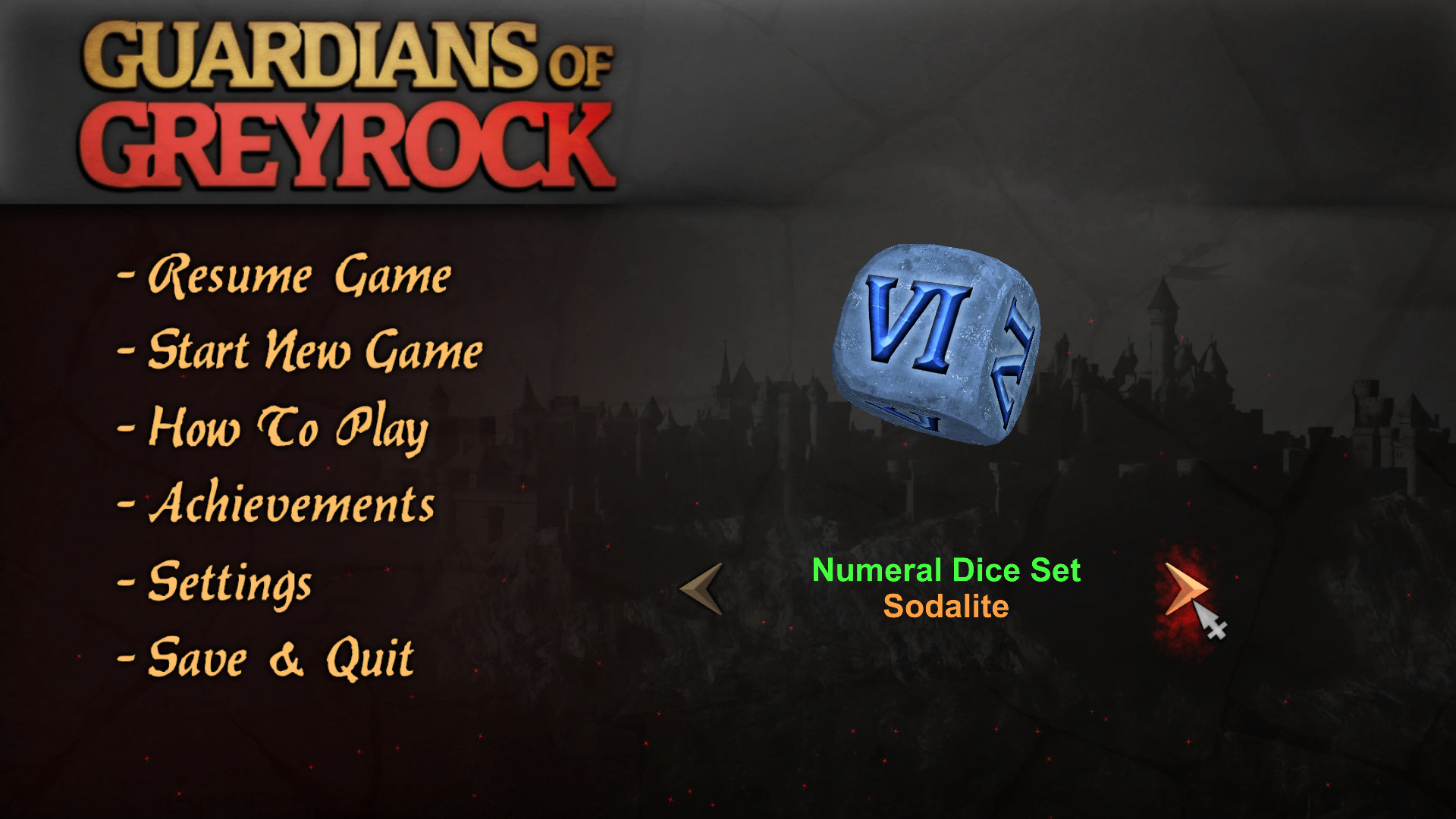 Guardians of Greyrock - Dice Pack: Numeral Set #3
