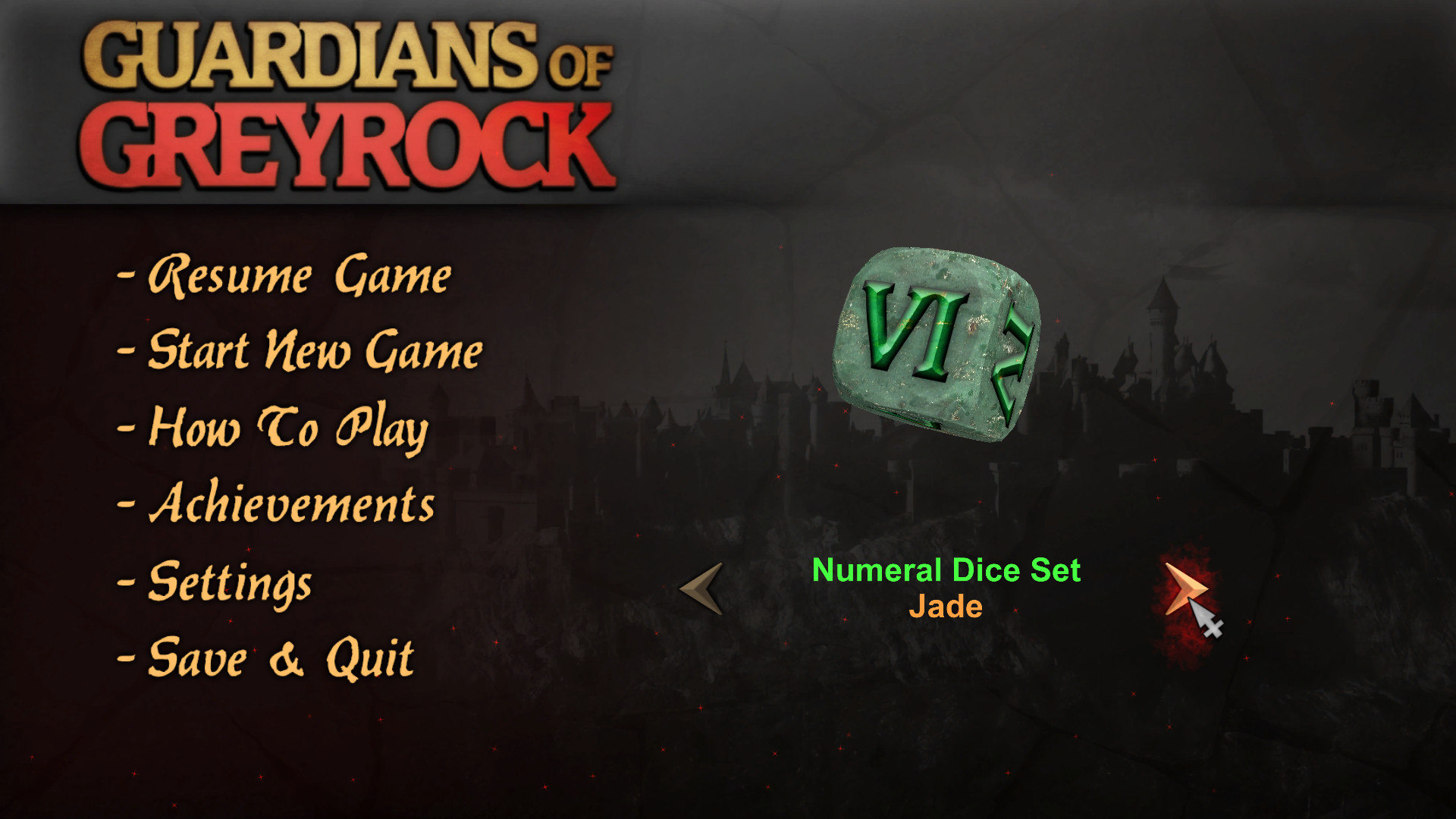 Guardians of Greyrock - Dice Pack: Numeral Set #4