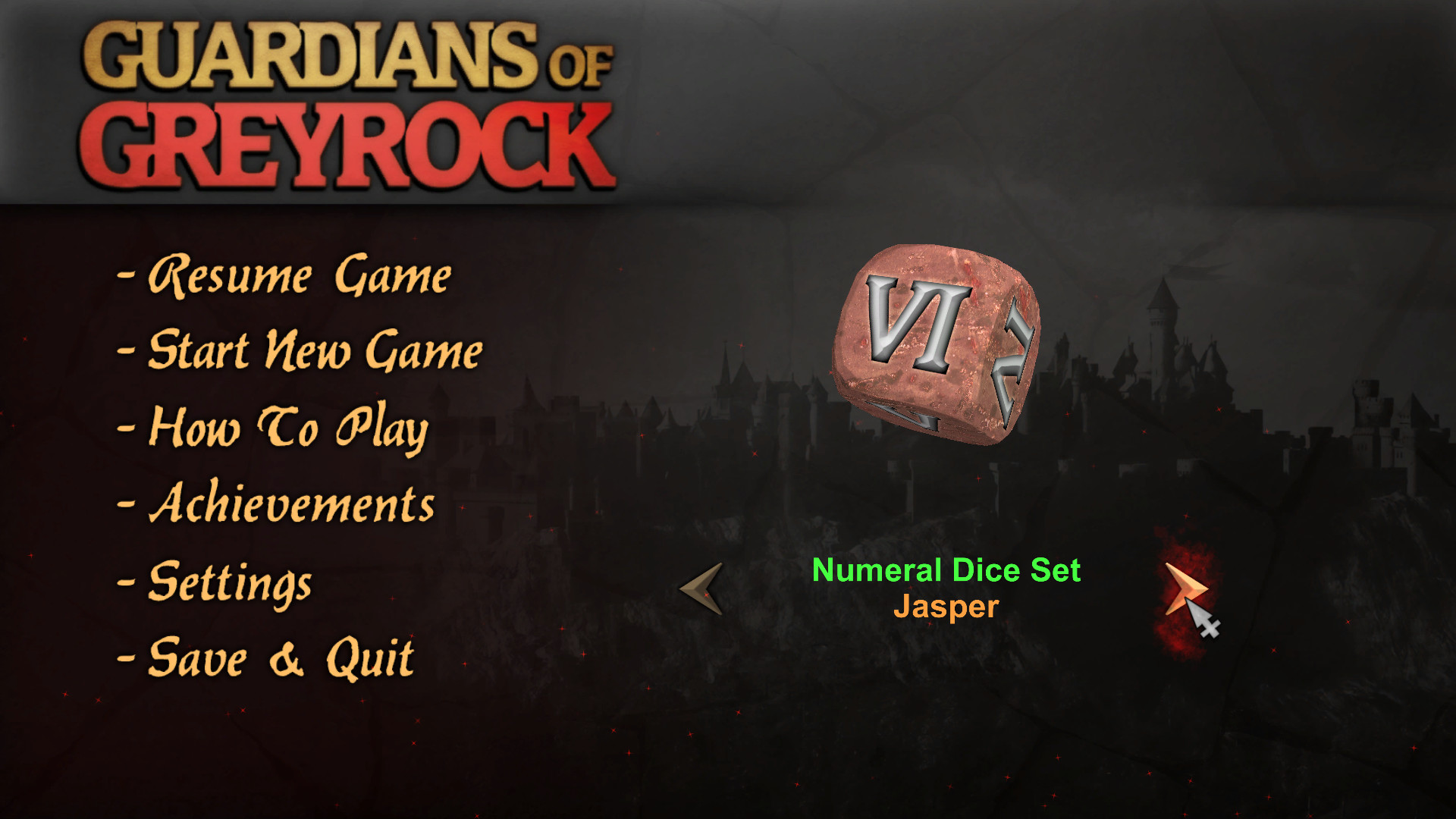 Guardians of Greyrock - Dice Pack: Numeral Set #5