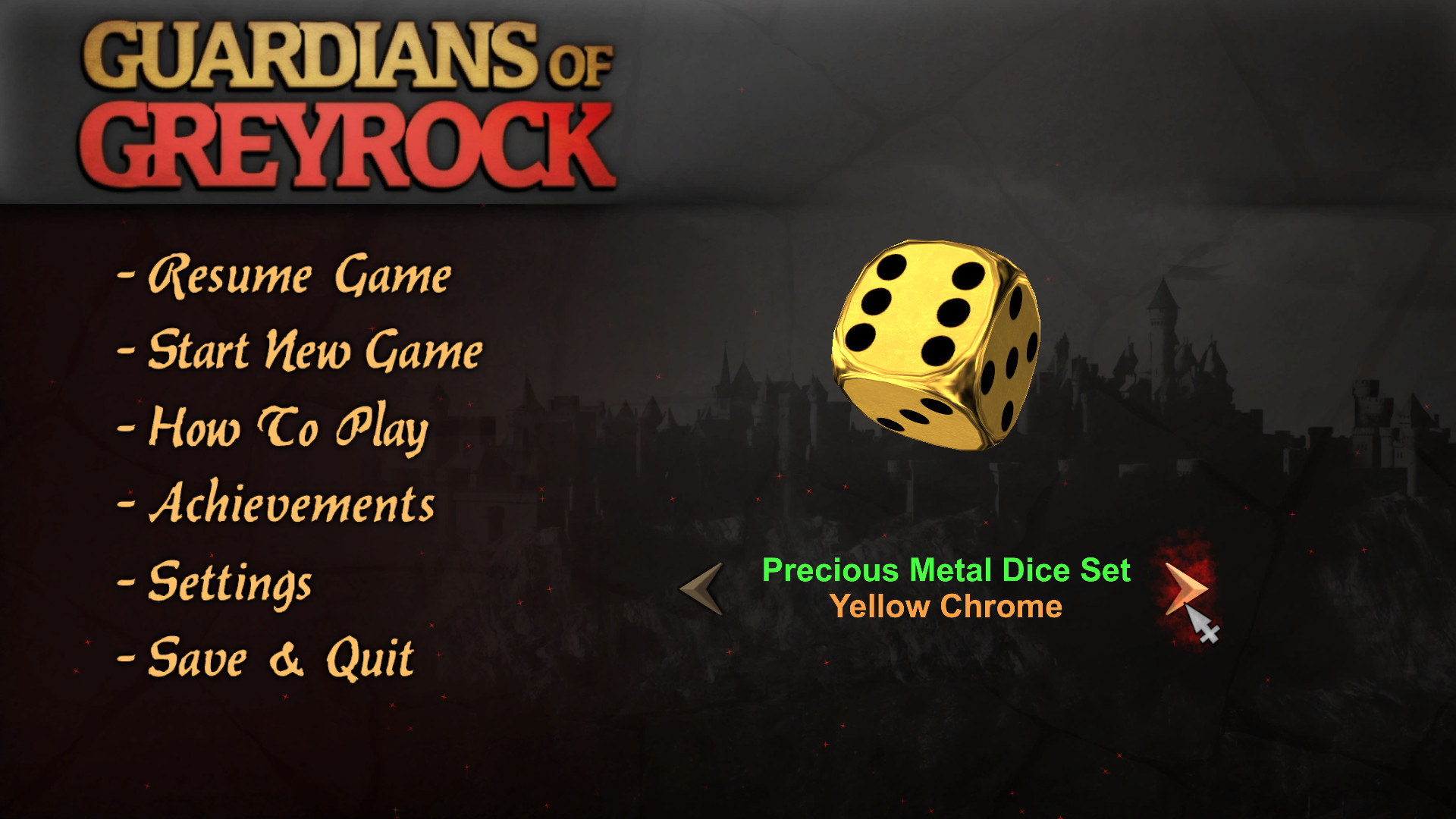Guardians of Greyrock - Dice Pack: Precious Metal Set #7