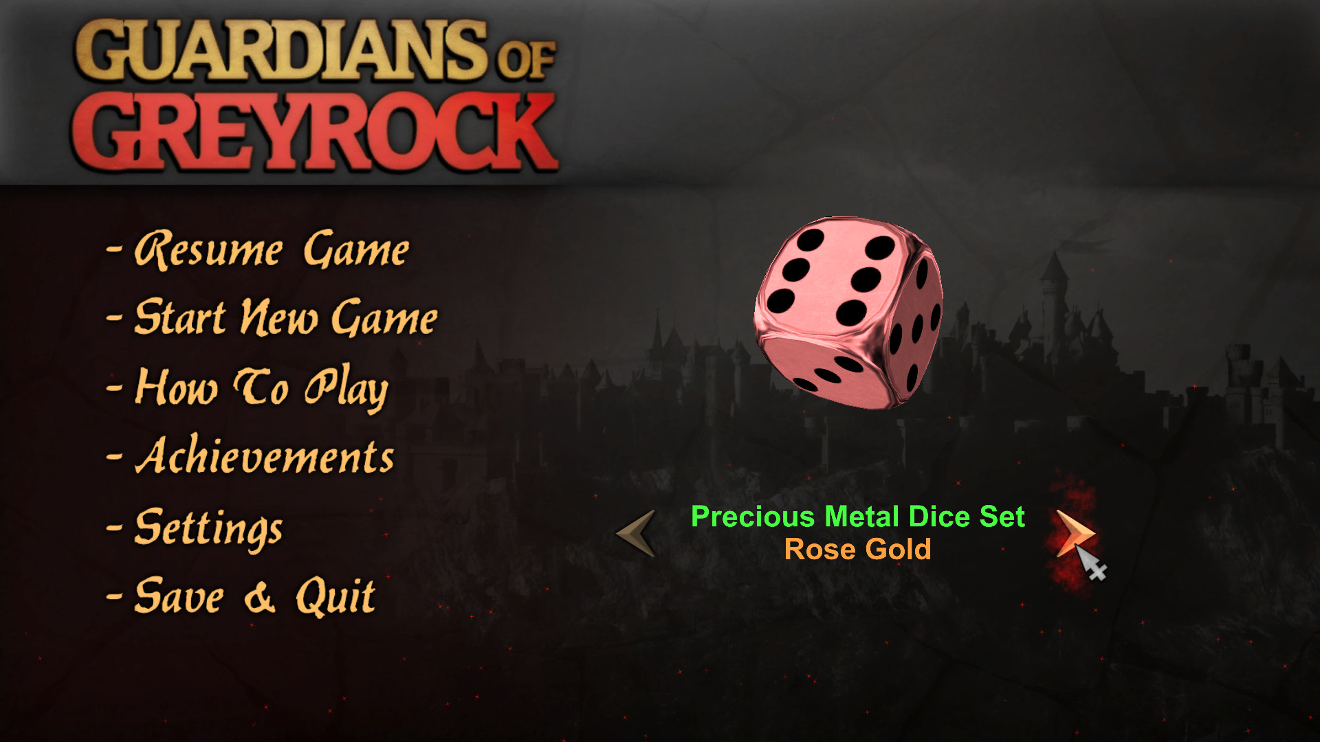 Guardians of Greyrock - Dice Pack: Precious Metal Set #4