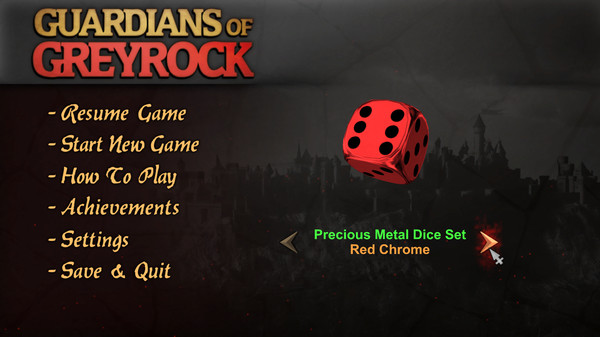 скриншот Guardians of Greyrock - Dice Pack: Precious Metal Set 4