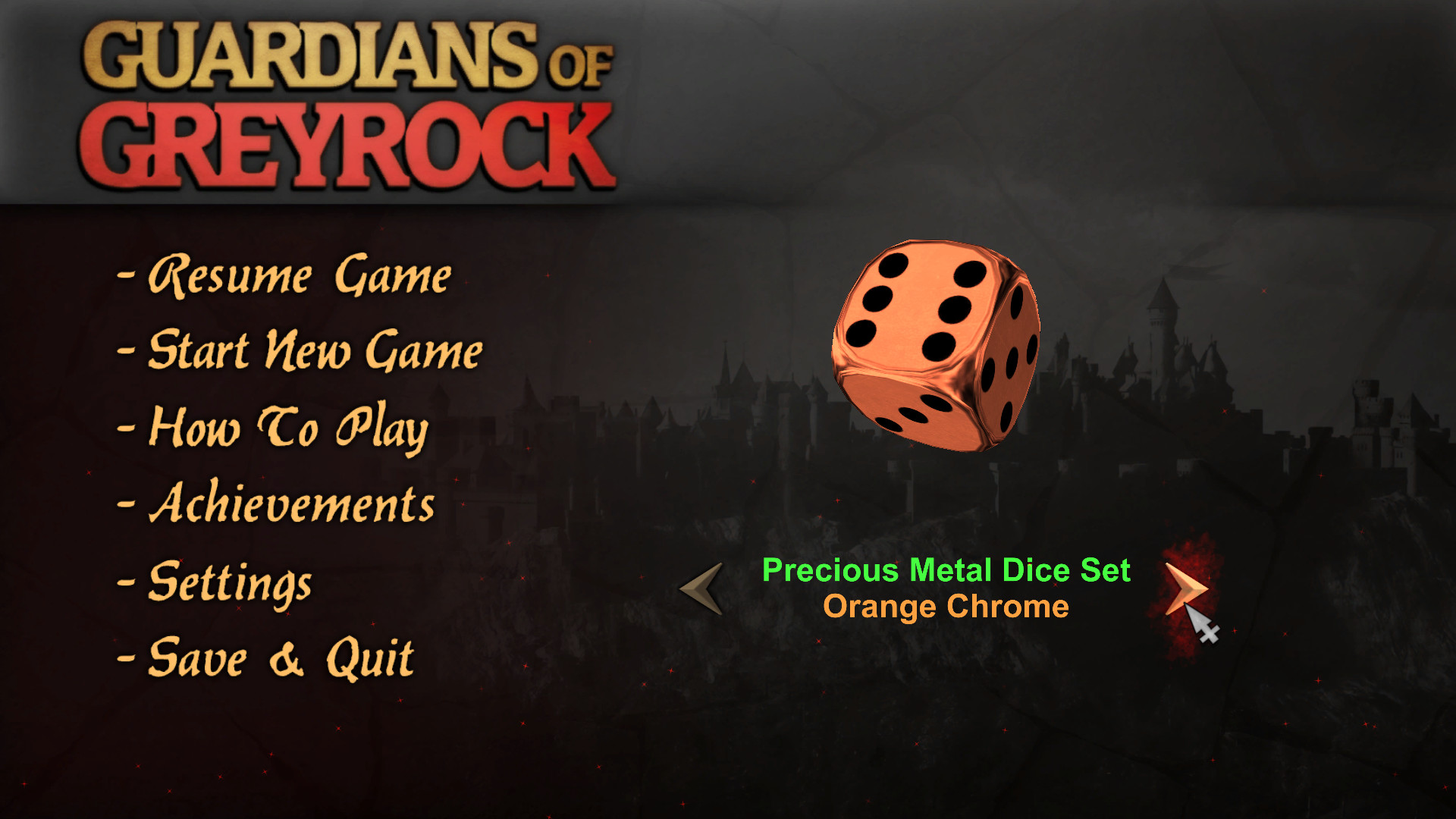 Guardians of Greyrock - Dice Pack: Precious Metal Set #6