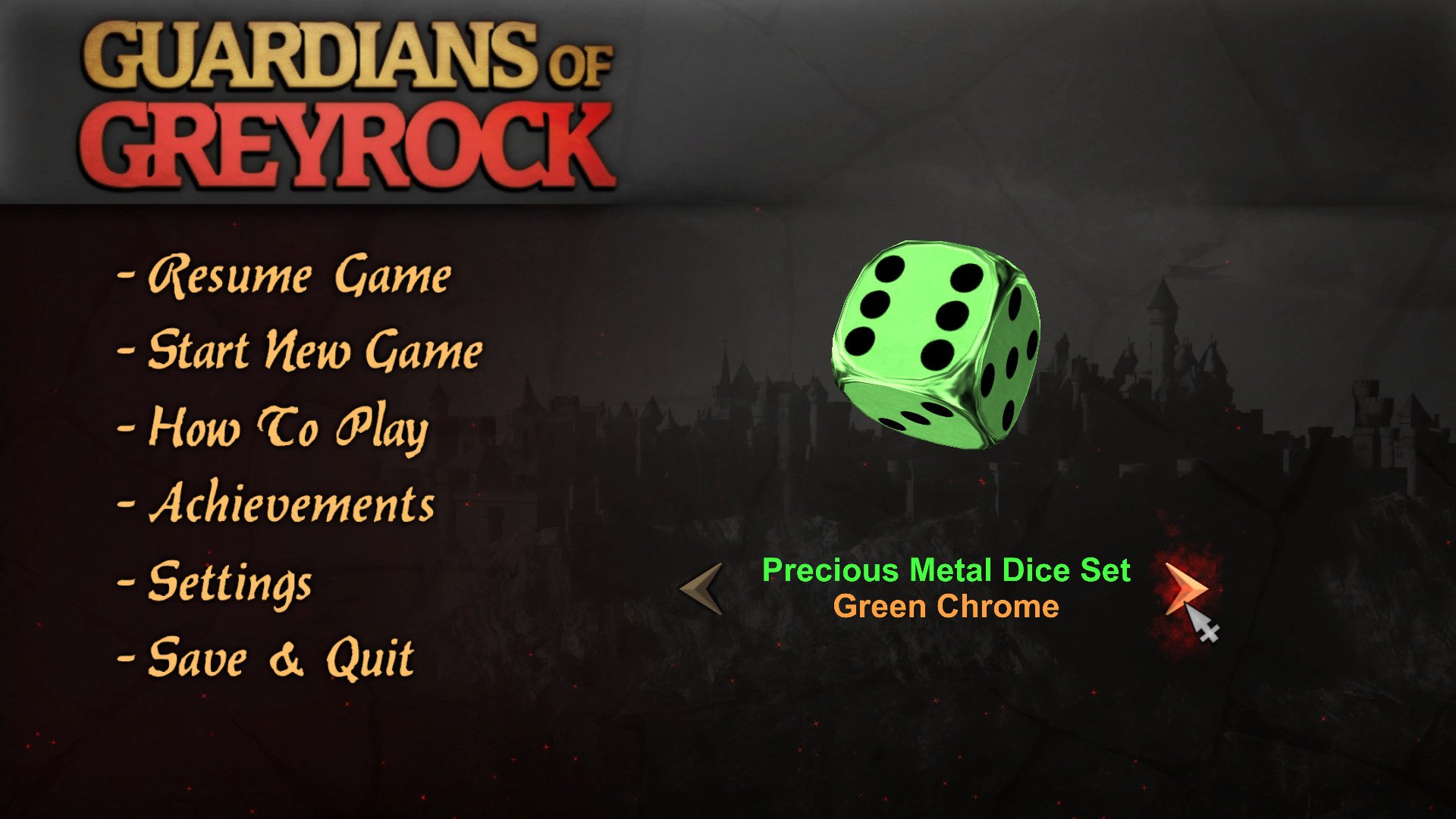 Guardians of Greyrock - Dice Pack: Precious Metal Set #8