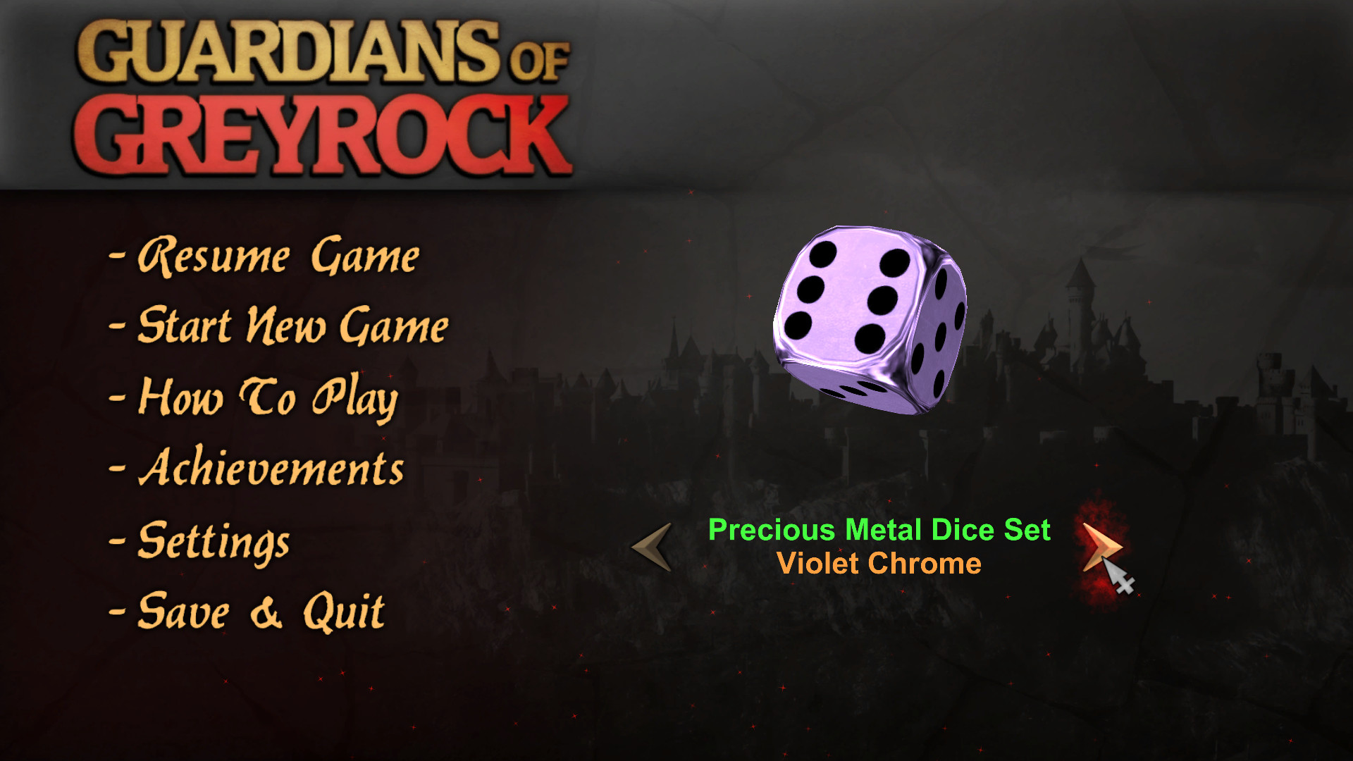Guardians of Greyrock - Dice Pack: Precious Metal Set #10