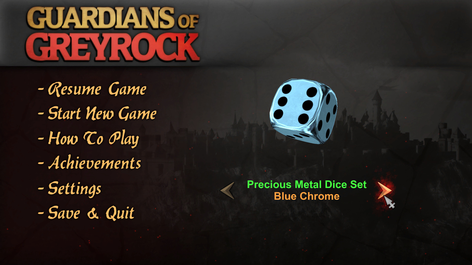 Guardians of Greyrock - Dice Pack: Precious Metal Set #9