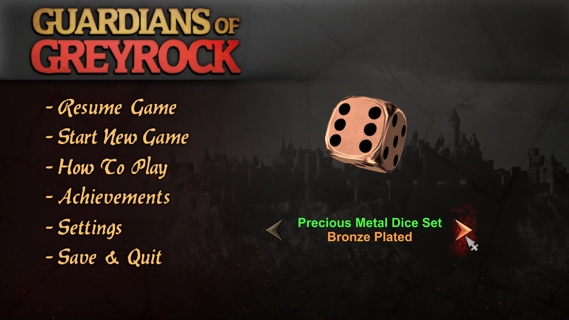 Guardians of Greyrock - Dice Pack: Precious Metal Set #3