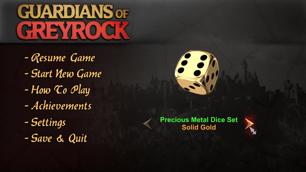 скриншот Guardians of Greyrock - Dice Pack: Precious Metal Set 0