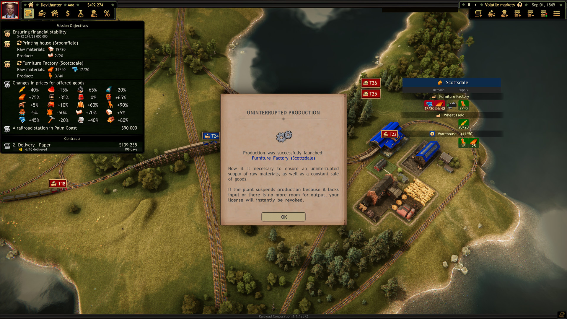 Railroad Corporation - Volatile Markets DLC screenshot screenshot 1