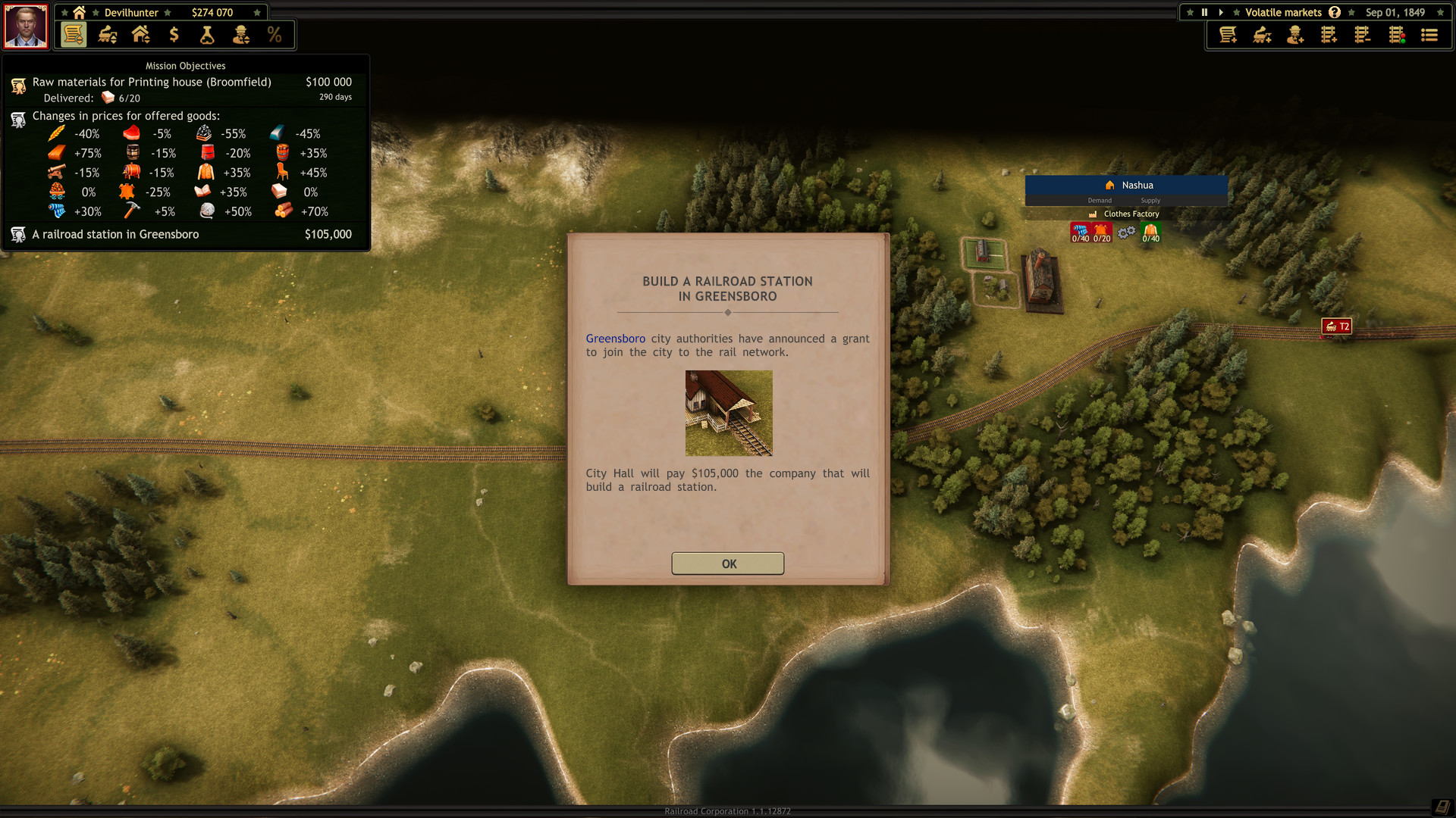 Railroad Corporation - Volatile Markets DLC screenshot screenshot 3