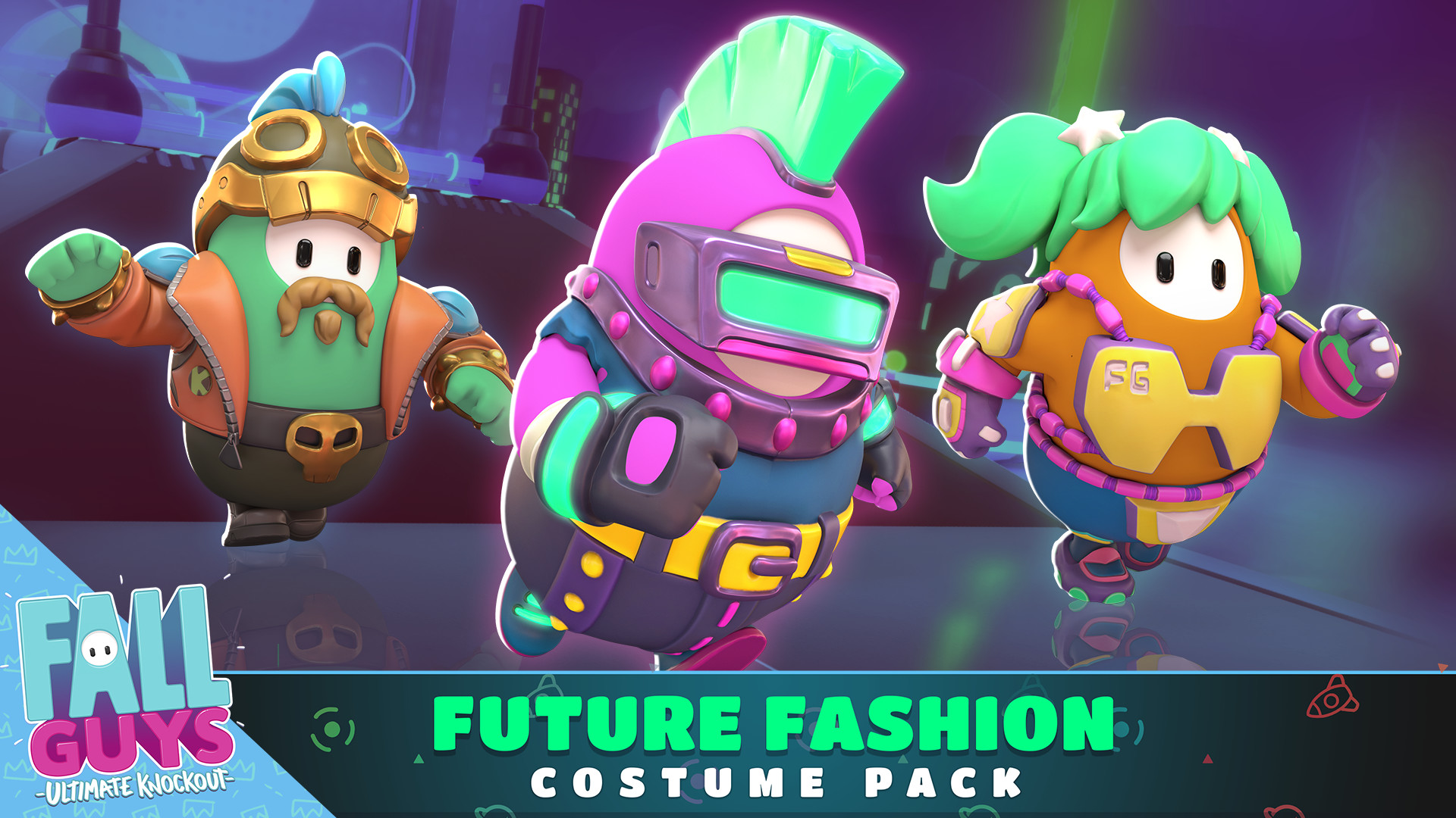 Fall Guys - Future Fashion Pack Resimleri 