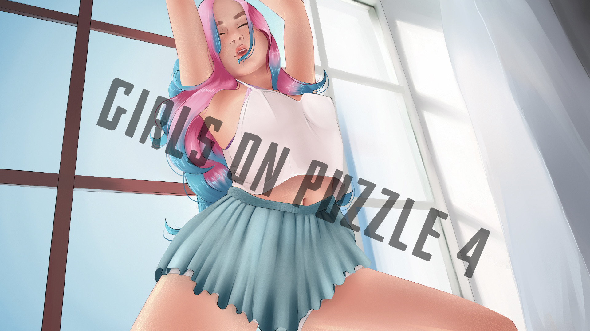 Girls on puzzle 4 - Wallpapers #11