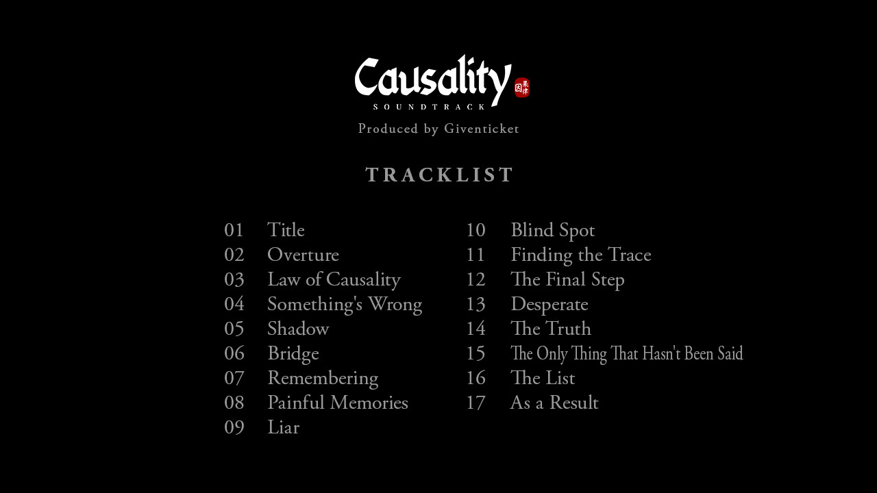 Causality Soundtrack Featured Screenshot #1