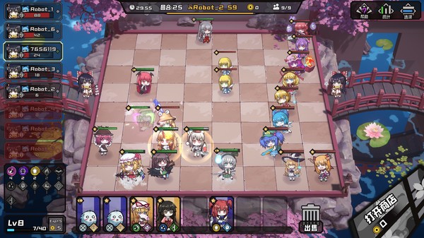 Скриншот из AutoChess of Gensokyo