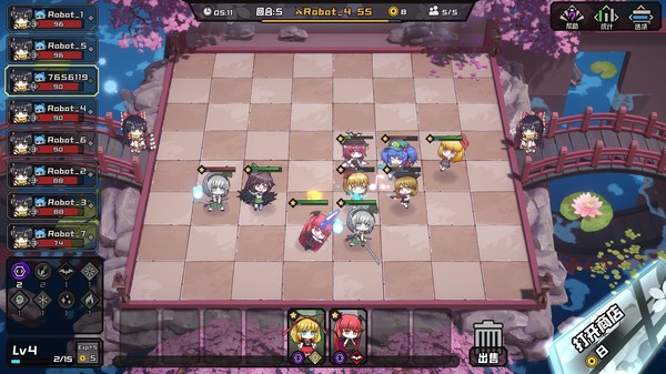 Скриншот из AutoChess of Gensokyo