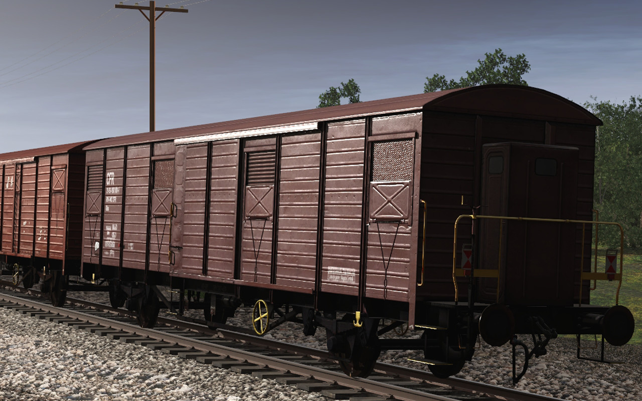 Trainz 2019 DLC - CFR Marfa Gbs/Gbgs freight car pack #0