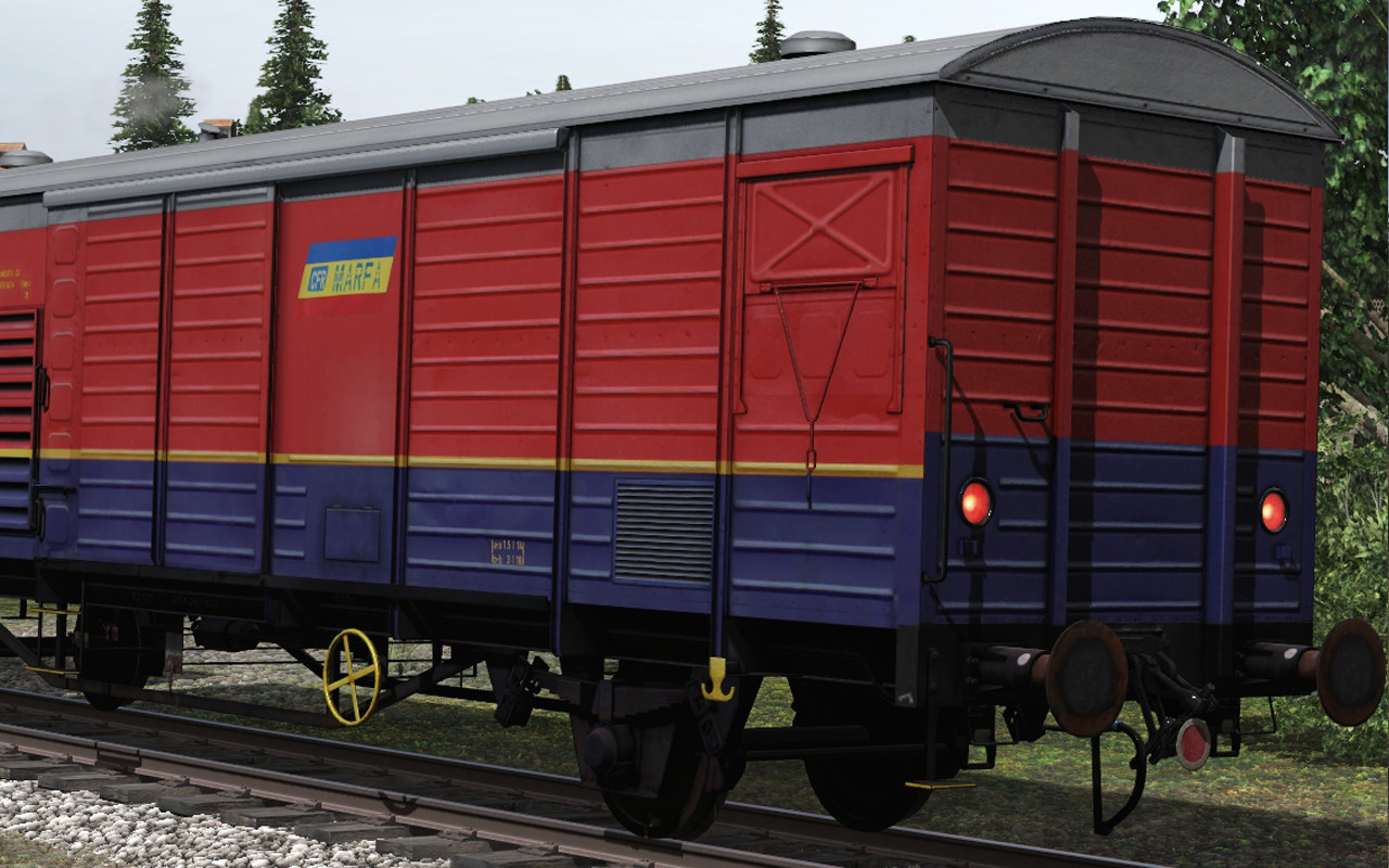 Trainz 2019 DLC - CFR Marfa Gbs/Gbgs freight car pack #10