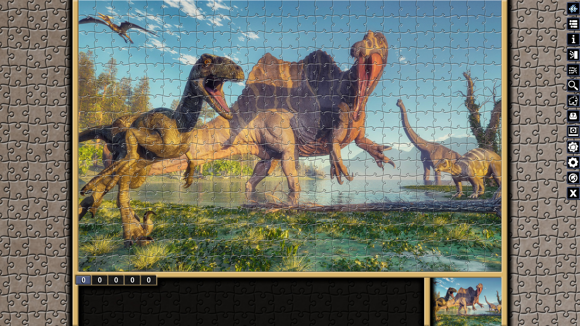 Pixel Puzzles Illustrations & Anime - Jigsaw Pack: Dinosaurs #4