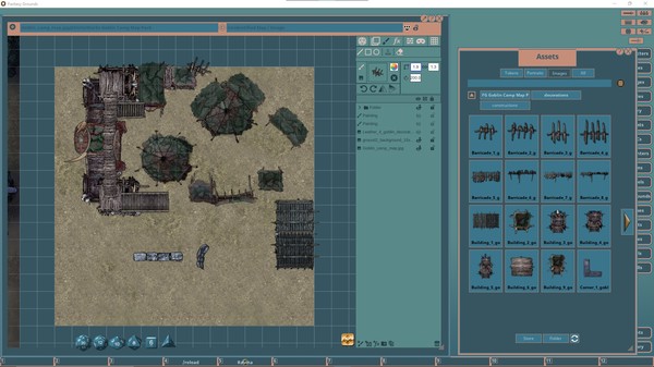 скриншот Fantasy Grounds - FG Goblin Camp Map Pack 3