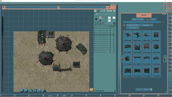 скриншот Fantasy Grounds - FG Goblin Camp Map Pack 1
