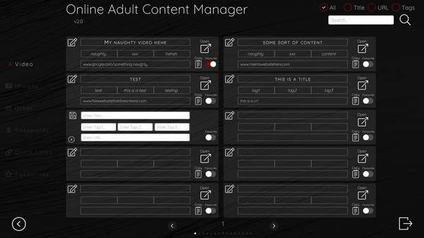 скриншот Online Adult Content Manager 1