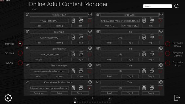 Скриншот из Online Adult Content Manager