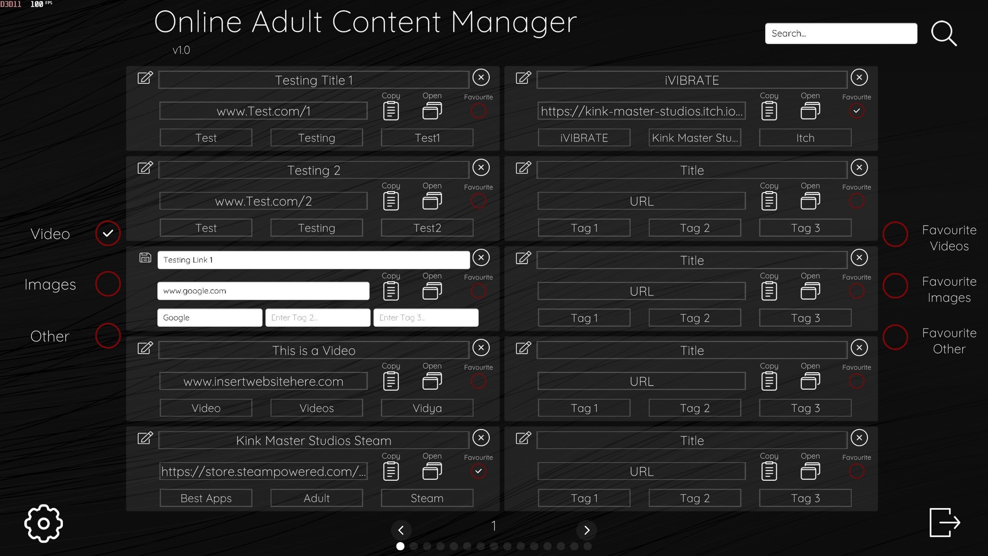 Online Adult Content Manager Demo #3