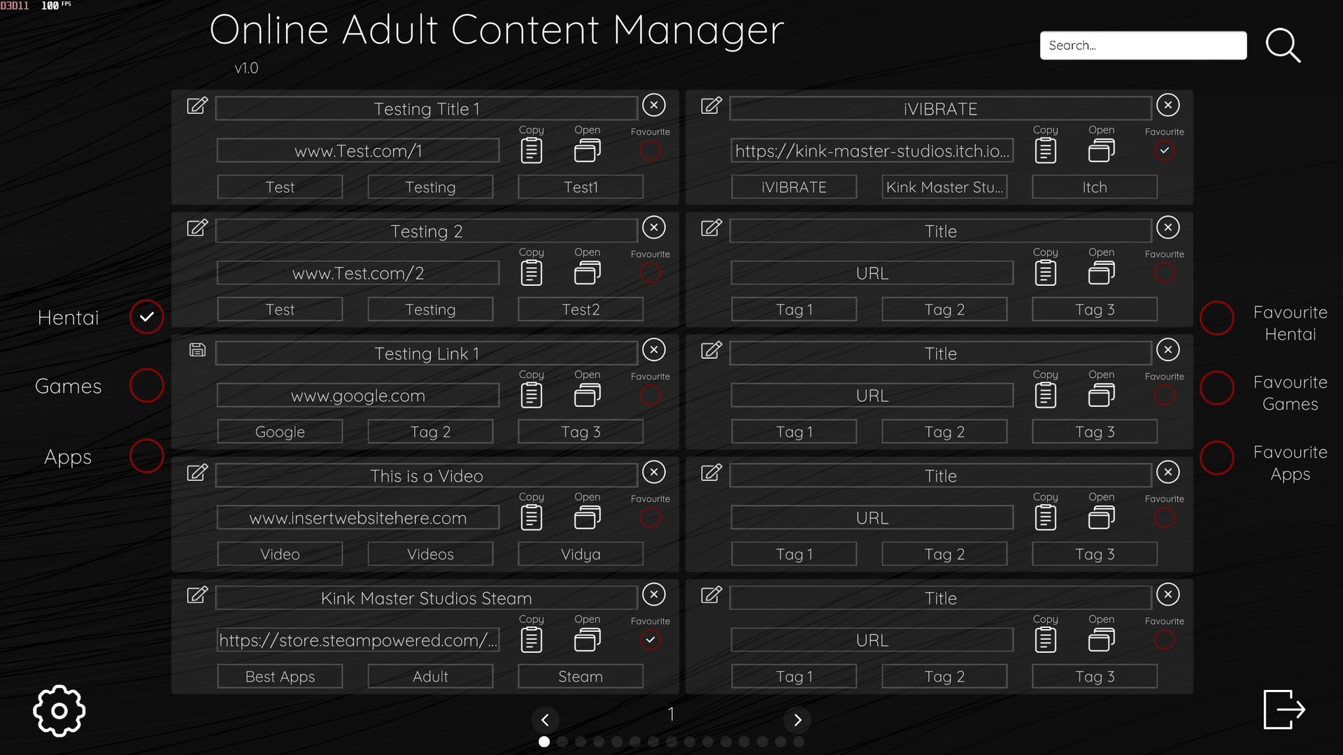 Online Adult Content Manager Demo #2