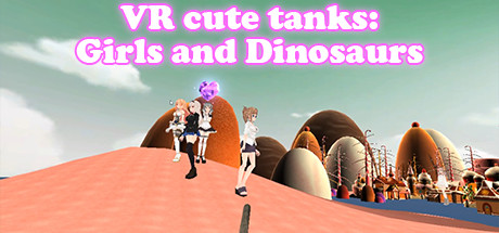 VR cute tanks: Girls and Dinosaurs Cover Image