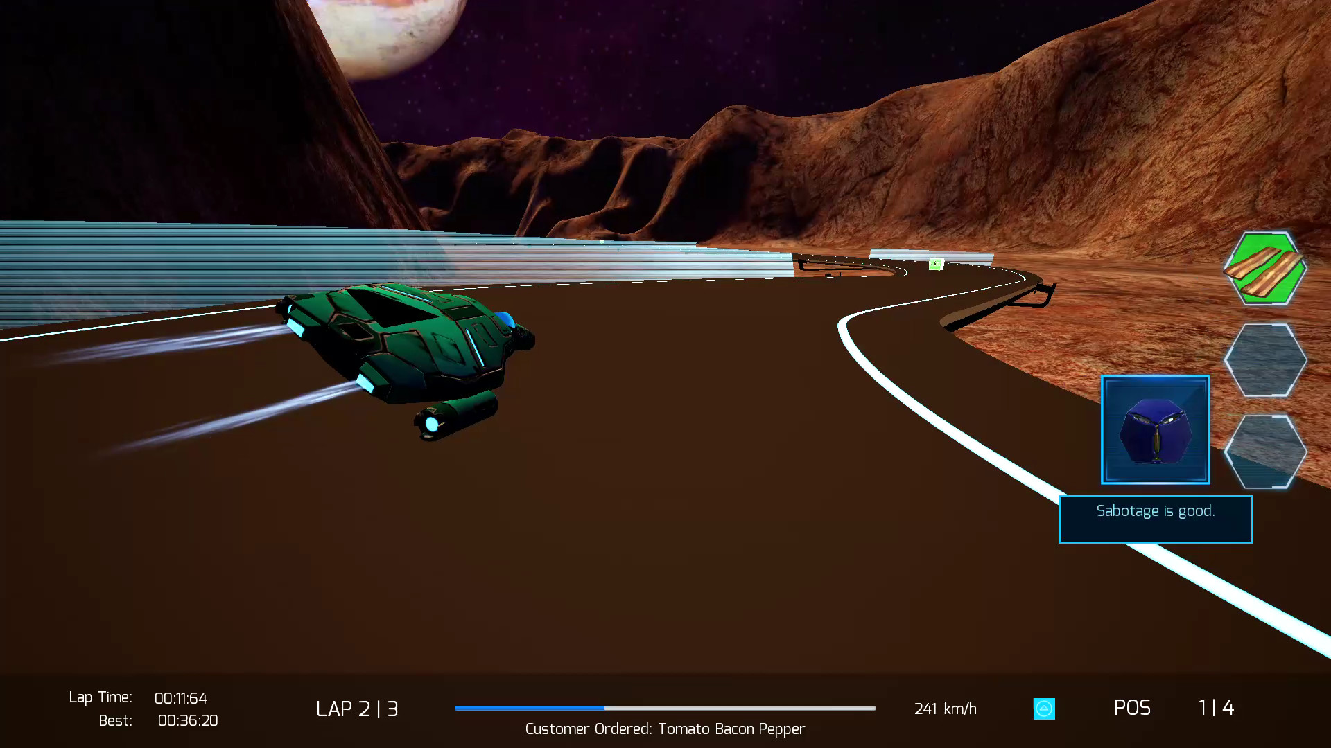 Cygnus Pizza Race Demo #7