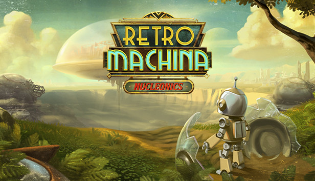 Capsule Grafik von "Retro Machina: Nucleonics", das RoboStreamer für seinen Steam Broadcasting genutzt hat.